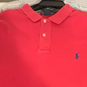 Men’s Ralph Lauren Polo Shirt.                          Red with Blue Horse